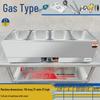 Commercial Gas-Powered Countertop Warming Table with Soup Pot for Fast Food Stalls