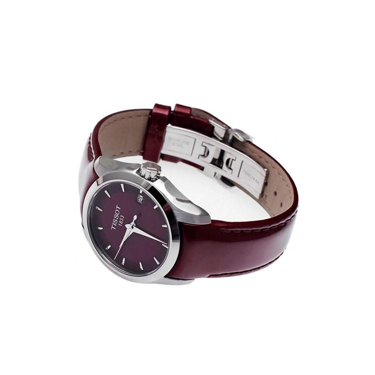 Tissot Kutu Collection Кварцевый механизм Водонепроницаемость 100 м Женские часы 32 мм Красный циферблат T035.210.16.371.01