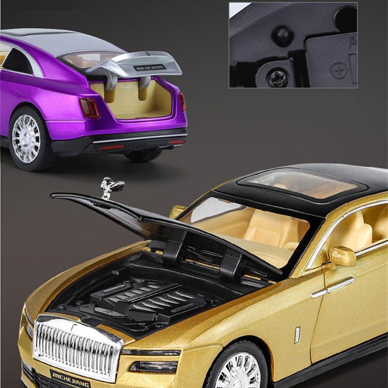 1/32 Rolls-Royce Spectre Автомобиль на новой энергии Сплав Модель роскошного автомобиля Литой и игрушечный автомобиль Металлическая модель автомобиля Симуляция Звук и свет Детский подарок