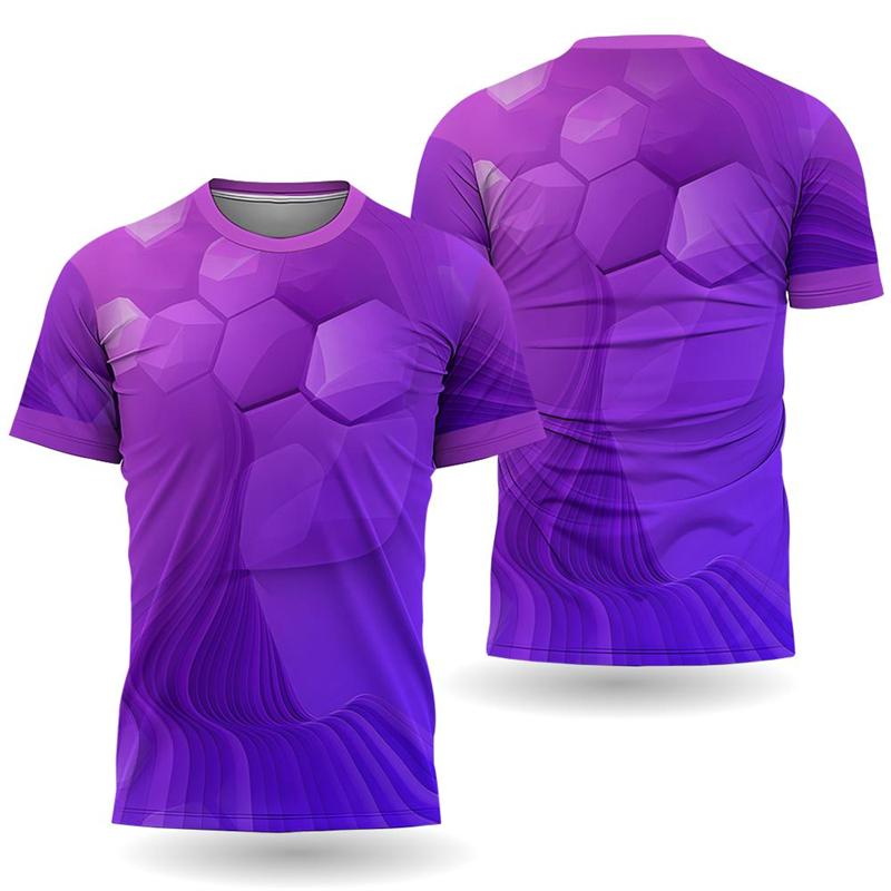 Simple Geometric Graphic Sports T Shirts Summer Casual Streetwear Fashion 3D Printing Men Women T-shirts Loose Fitness Tees Tops