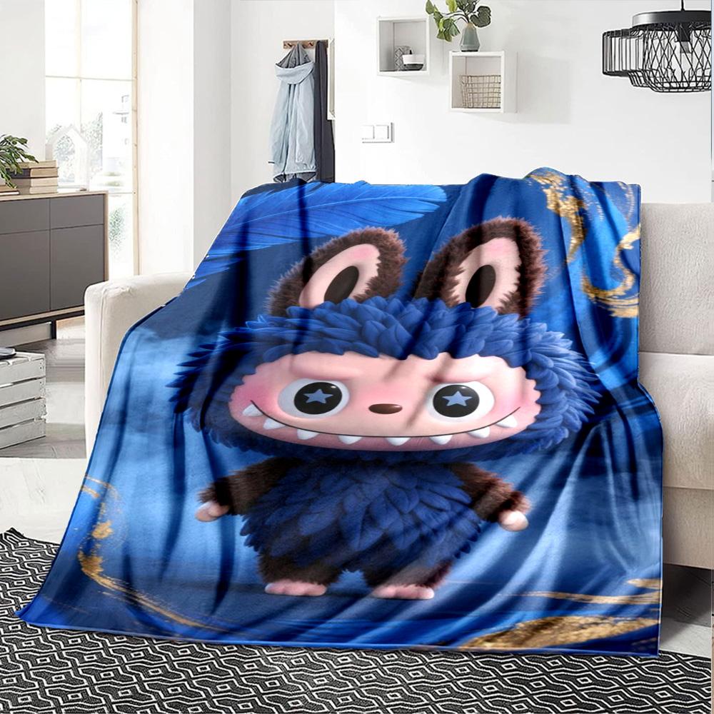 Labubu Blanket Soft Warm Cozy Suitable For Bedding Sofa Seaside For All Occasions Stylish Decor Suitable For Gifting Relatives And Friends