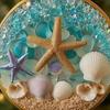 Christmas Pendant Starfish Shell Design Coastal Hanging Ornament with Lanyard Seasonal