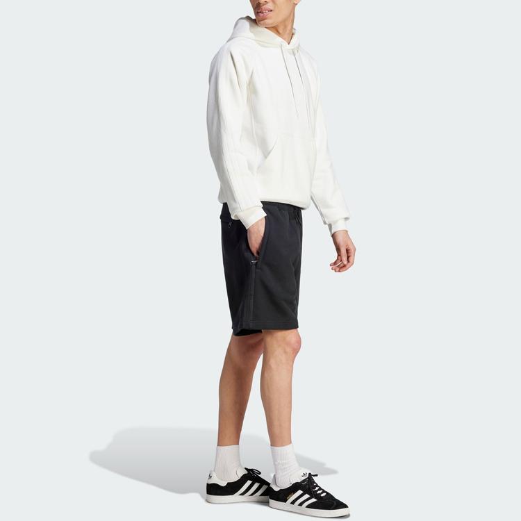 Adidas Originals Blue Version Essentials 1/4 Solid Straight Leg Sports Shorts Men Shorts Black IL6174