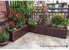 Carbonized Wood Flower Trough: Outdoor Anti-Corrosion Garden Planter Box for Balconies and Roads