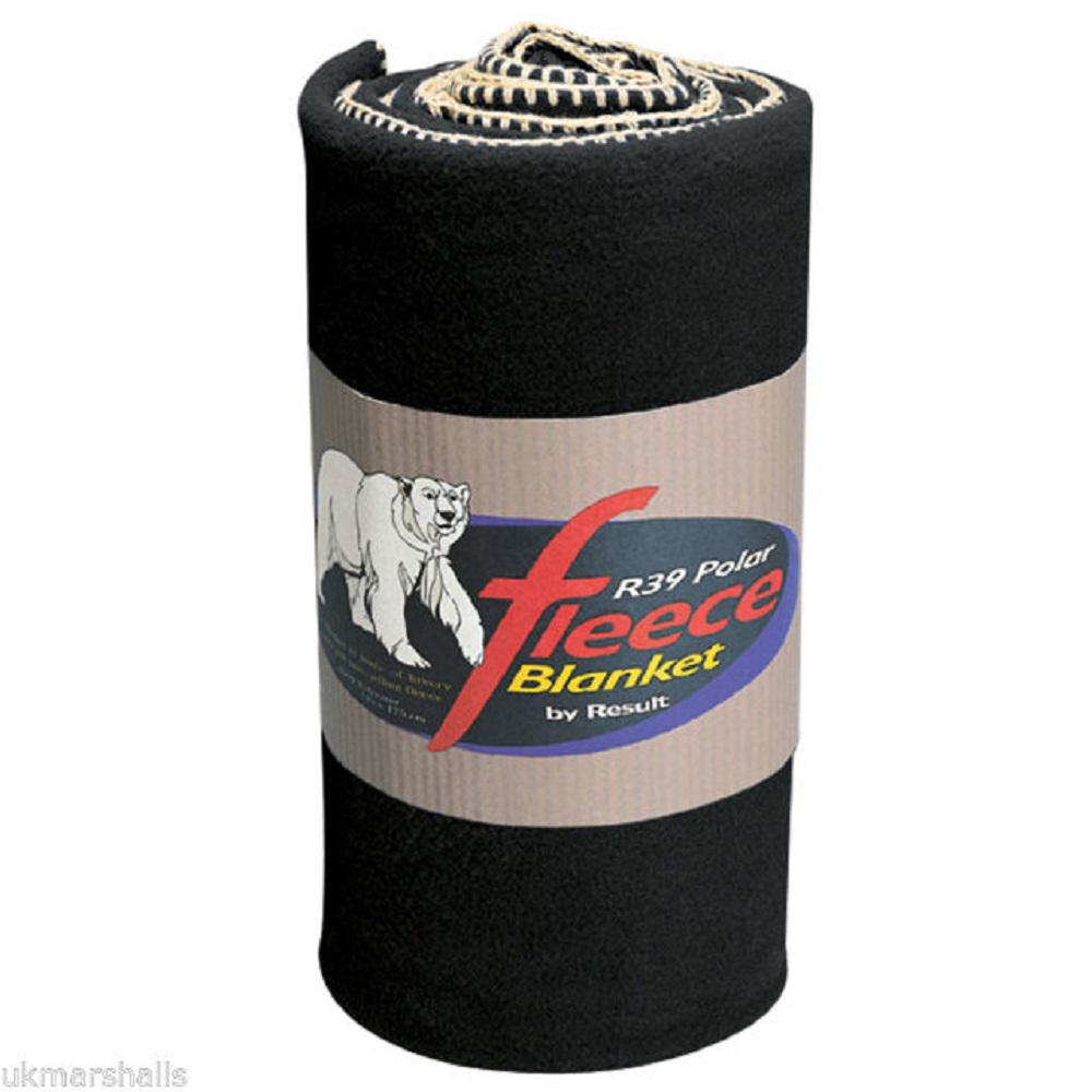 Result Plain Warm Outdoor Fleece Blanket (330gsm) (Pack of 2)