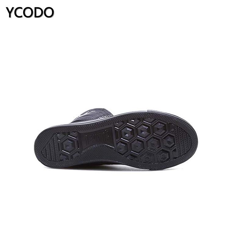 Весенне-осенние женские ботинки, парусиновые сапоги до середины икры, повседневная обувь с высоким берцем, длинные сапоги, удобные ботинки на плоской подошве со шнуровкой, размер 34-43