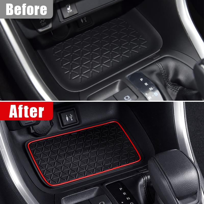 Противоскользящий коврик с прорезями для ворот, резиновые подушечки, коврик для Toyota RAV4-2022 2023 RAV 4 XA50, гибридные аксессуары для интерьера, пыль