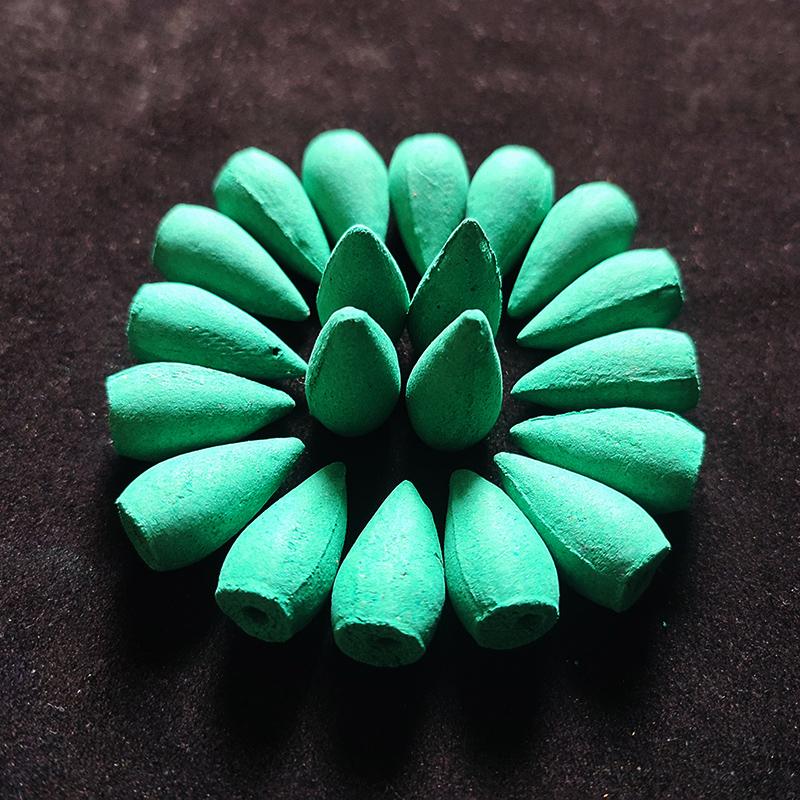 FY 20Pcs/Bag 2.7cm Natural Cone Fragrance Reflux Tower Incense for Backflow Burner Yoga Meditation Aromatherapy Home Fragrance