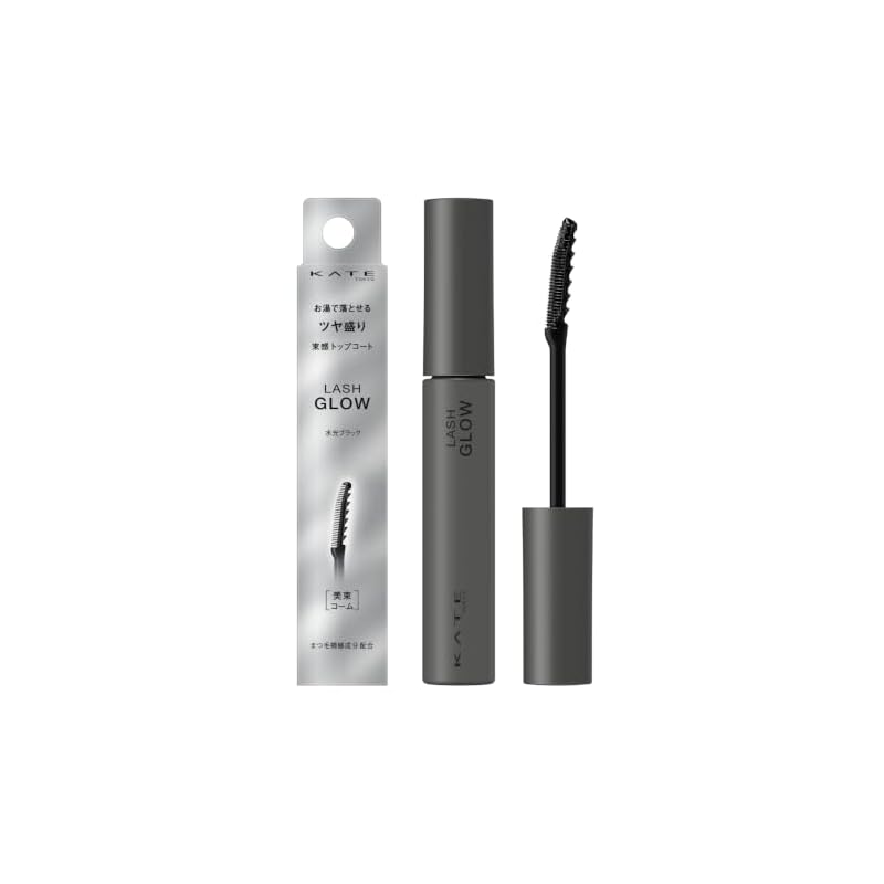 KATE Lash Glow Водянистый Черный Глянцевый, Упругое Верхнее Покрытие, Легко Смывается Теплой Водой