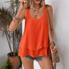 Two Double-layer Cotton and Linen Sleeveless Round-neck Casual Vests for Spring and Summer