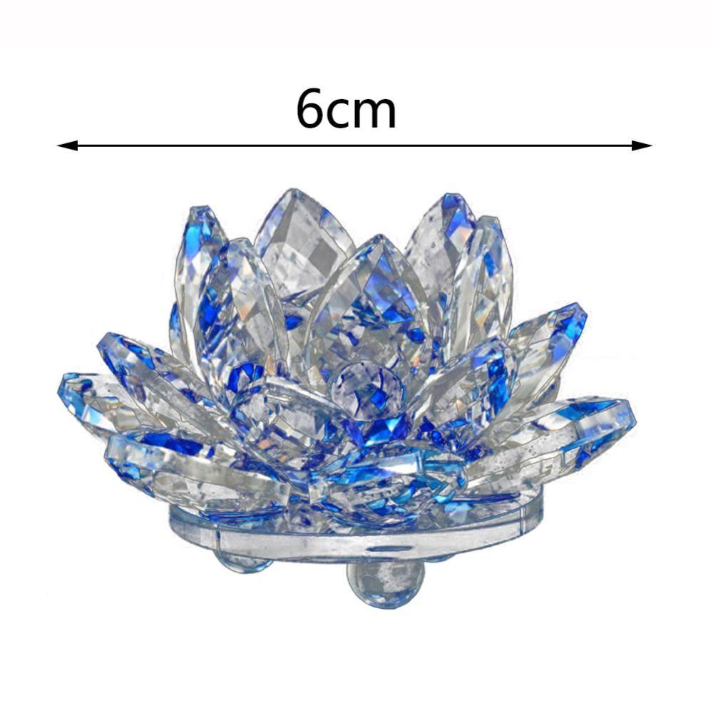 Souvenir Gifts Lotus Flower Decor Glass Craft Glass Miniature Crystal Lotus Flower Figurine