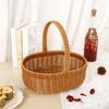 Flower Baskets Fruit Basket, Gift Baskets,Countryside Woven Storage Picnic with