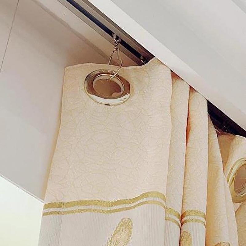 10/20Pcs Curtain Open Gourd Rings Carabiner Keychain Clip Window Curtains Hook Bath Shower Curtains Rods Clamp Accessories