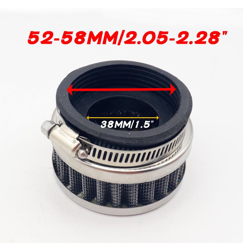 28mm-60mm Universal Air Filter Cleaner Motorcycle ATV Pit Dirt Bike Air Cleaner Intake Filter for Honda Kawasaki Yamaha Moto
