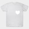 T Shirt Women Heart White Small Harajuku Print Kawaii Tshirt Summer Short Sleeve Female T-Shirt Top Tee