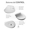 Ergonomic Optical Mouse Subblim SUBMO-EDNVW02 White 4000 dpi