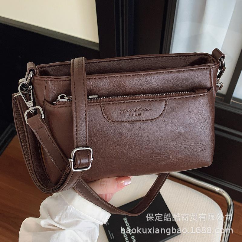 Сумка женская большой вместимости 2025 новая осень и зима универсальная сумка-мессенджер на одно плечо под мышкой сумка для поездок на работу мать и ребенок маленькая квадратная сумка