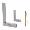 Two-Piece Set of 16cm and 8cm Squares with Base, Pen-Shaped Marking Needles, Measuring Tools, Carpentry, Marking Tools, Marking Tools