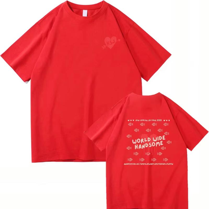 2025 Concert RUNSEOKJIN with The Same T Shirt Worldwide Handsome Love Men Women Clothing Harajuku High Quality Cotton Tshirts