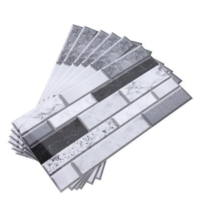 6 шт. Обои для кухонного фартука из ПВХ, самоклеящиеся, водостойкие, маслостойкие, отклеивающиеся и приклеивающиеся