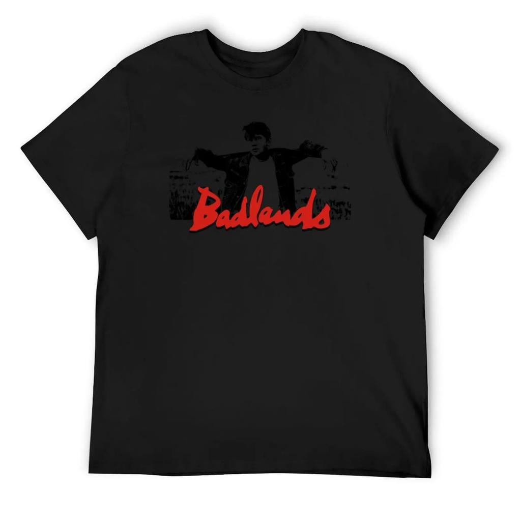Футболка Badlands аниме персонажи милая одежда синий замок мужские высокие футболки