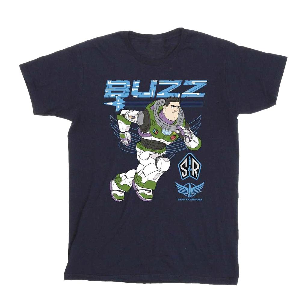 Disney Mens Lightyear Buzz Run To Action T-Shirt