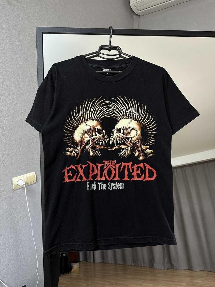 Футболка The Exploited Band Fck The System Унисекс Концертная S-5XL CM961 Унисекс Футболка