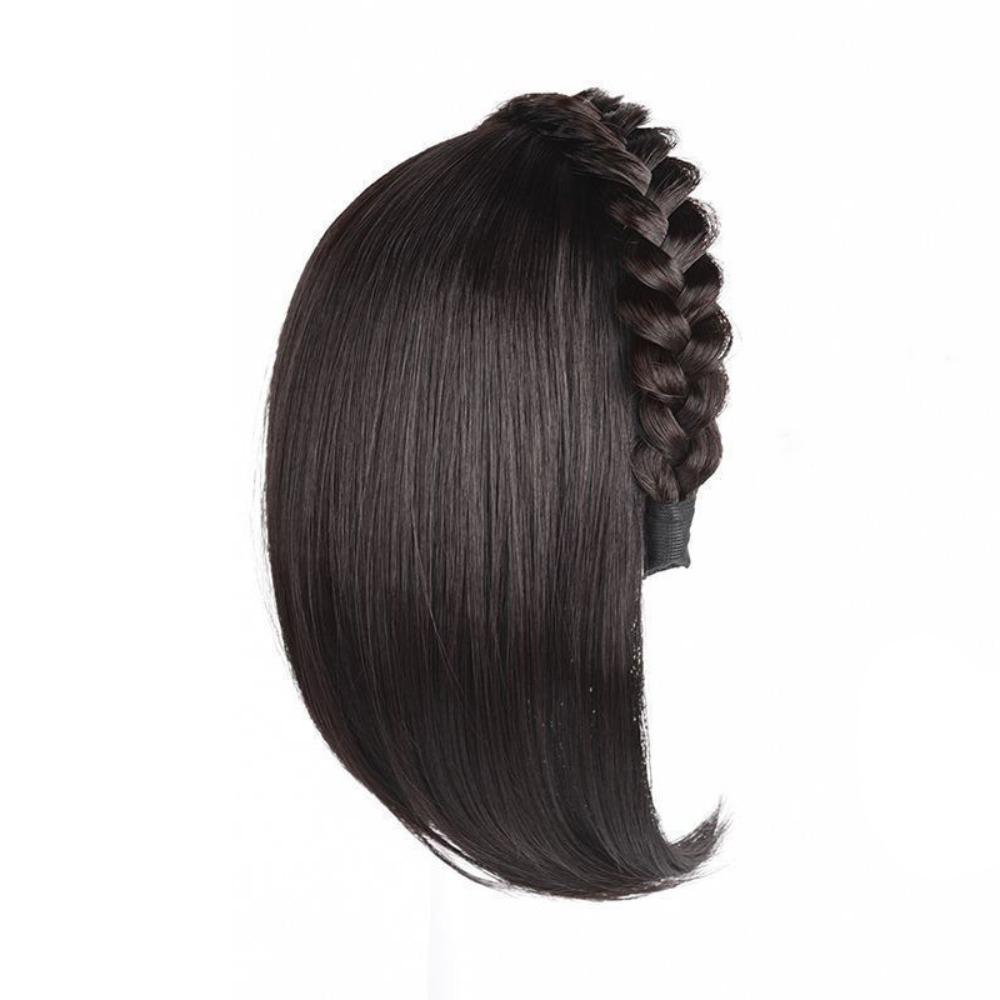 Заколка-полуободок, парик-обруч для волос, сменный блок, заплетенный в косу рыбий хвост, накладка для волос, вечеринка