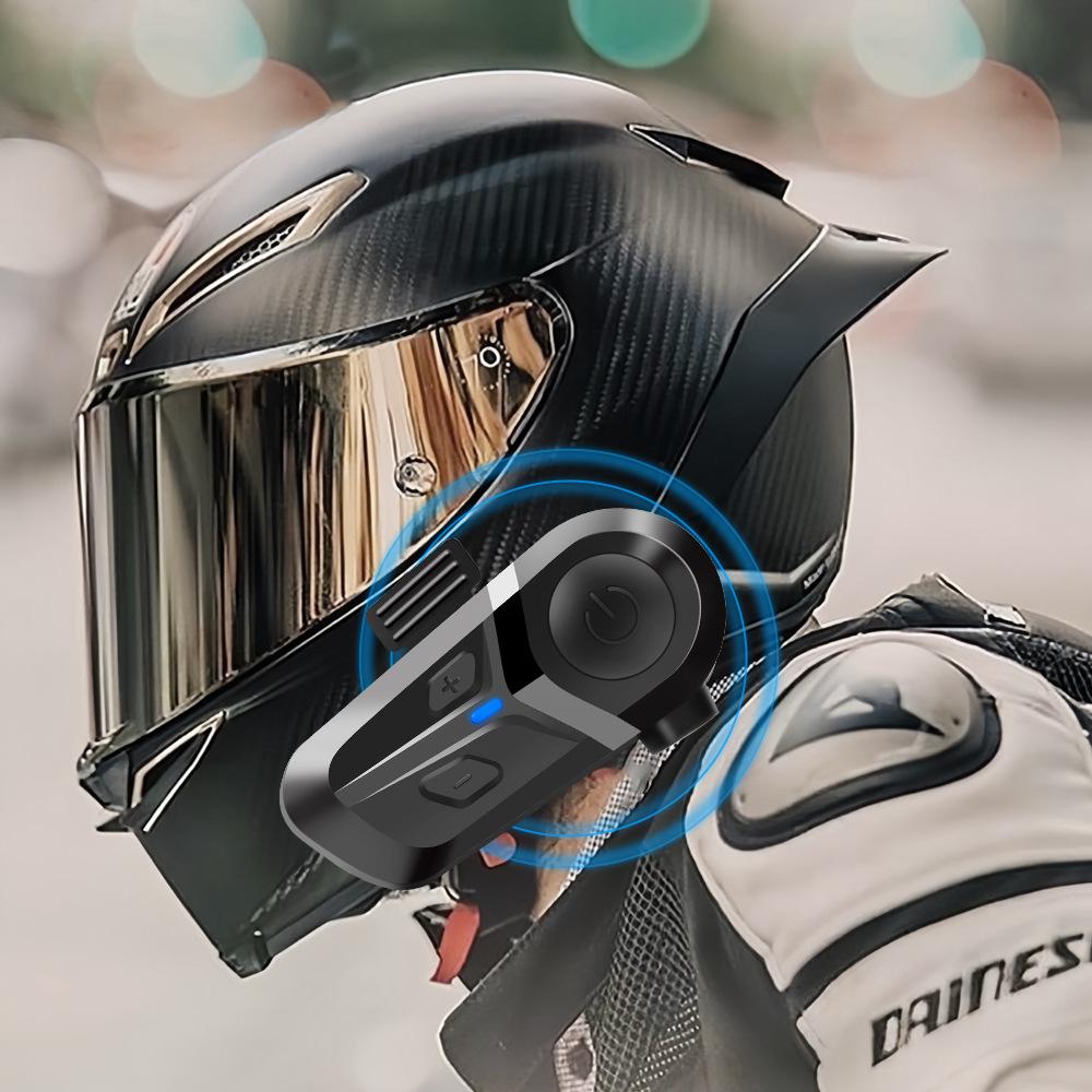 Bluetooth Hard Mic Full-Face Motorcycle Helmet Headset
