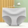 4pcs Solid Color Women Underwear Lingerie Mid Waist Briefs Breathable Cotton Panties  Lady