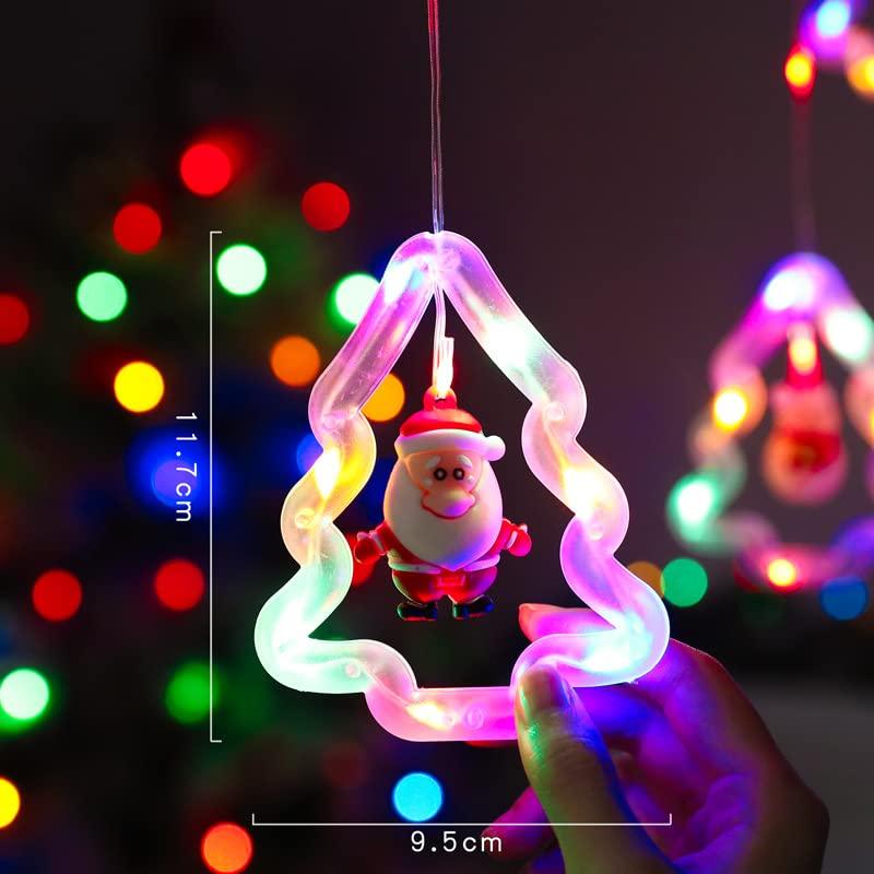 SITEDAN Christmas Curtain Lights, LED Illumination Lights, Christmas Lights with Remote Control, String Lights, Star-Shaped Decorative Lights, Create