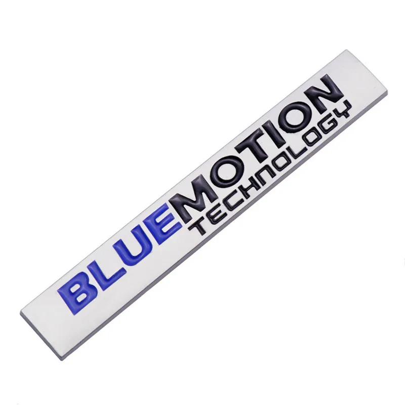 3D Metal Bluemotion Rear Trunk Logo Car Fender Badge Emblem Sticker Decals For Volkswagen Blue Motion VW Passat B8 Polo Golf 6 7 BAM1