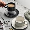 Shangqi Elegant White Ceramic Coffee Cup Set