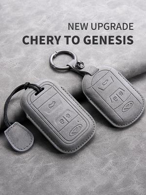 Чехол для ключа автомобиля для Chery Tiggo 4 7 Arrizo 5 3 Tiggo 8 Кожаный чехол-оболочка для ключа автомобиля Аксессуары