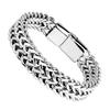 Alloy Magnetic Buckle Fish Scale Bracelet: Stainless Steel Braided, Double Row Keel, New Jewelry