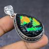 Эфиопский опал драгоценный камень 925 стерлинговое серебро ювелирный кулон 2,13" z8M76
