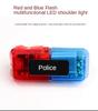 Светодиодный красный и синий многофункциональный мигающий предупреждающий фонарь, водонепроницаемый, для безопасности дорожного движения, ручное управление, встроенный аккумулятор