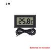 Mini Digital LCD Indoor Convenient Temperature Sensor Humidity Meter Thermometer Hygrometer Gauge Instruments Cable Measurement 2