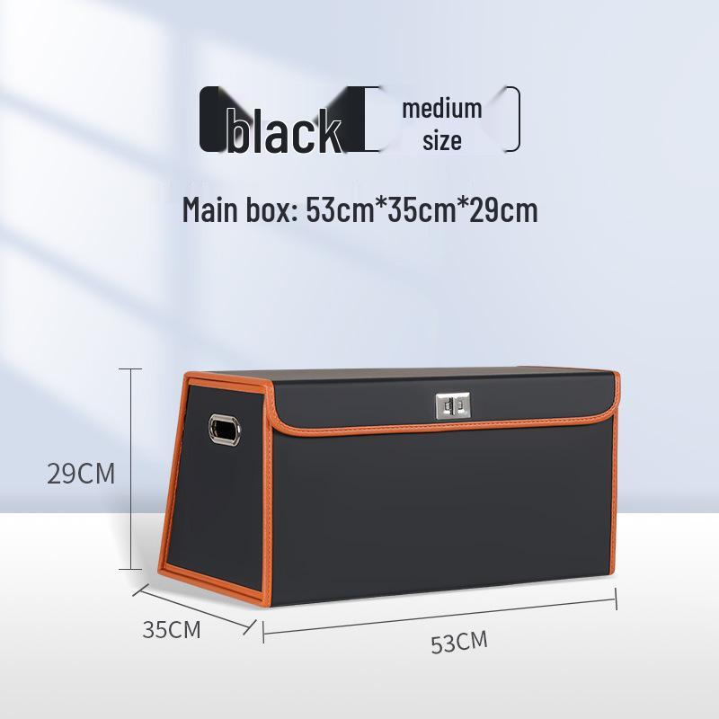 Складной органайзер для багажника автомобиля - Вместительный ящик для хранения с откидной крышкой