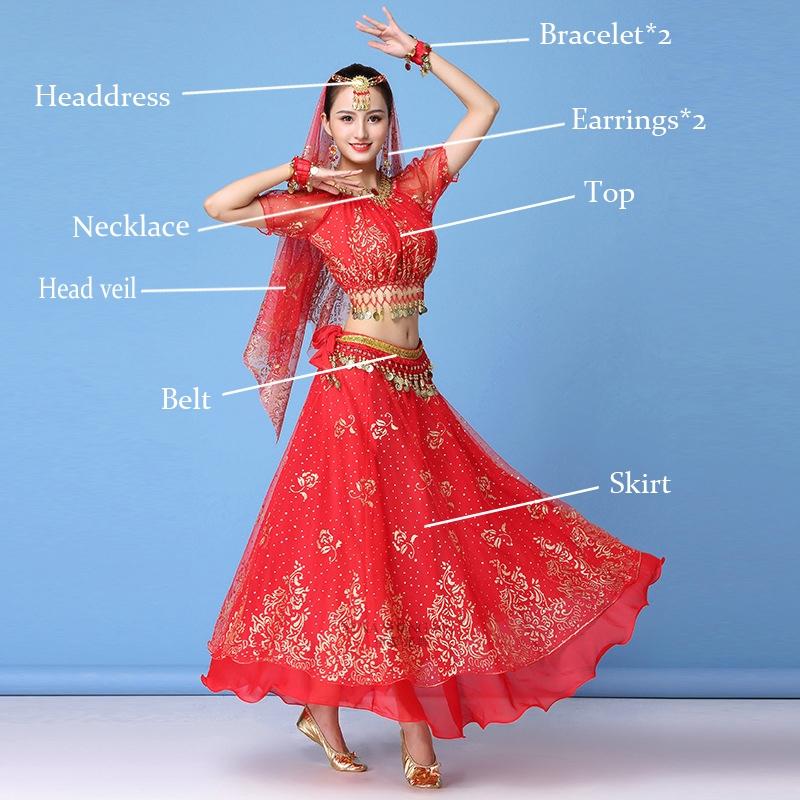 Болливудское платье, костюм, женский комплект для индийского танца, сари для танца живота, одежда для танца живота, одежда для выступлений, шифоновый танцевальный комплект, новый