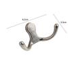 1Pc Double Head Robe Coat Hooks for Wall Door Key Bag Towel Hanger Holder Vintage Wall Mounted Storage Hook Bathroom Organizer