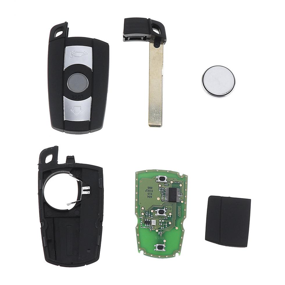 868 МГц 3-кнопочный пульт-ключ подходит для системы CAS3 X5 X6 Z4 1 / 3 / 5 / 6 / 7 серии Автомобильный смарт-ключ
