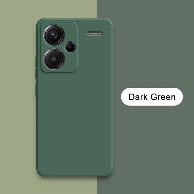 Жидкий силиконовый чехол для телефона Xiaomi Redmi Note 13 Pro Plus 360 Camera Защитная мягкая задняя крышка RedmiNote13 13Pro Сумки