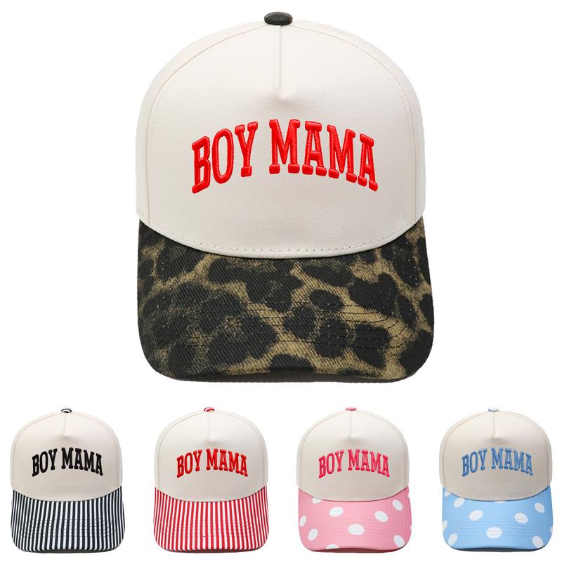 BOY MAMA three-dimensional embroidery color matching truck driver hat Bao Ma gift hat casual sunshade baseball cap