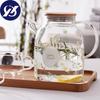 1800 мл европейские креативные прозрачные термостойкие стеклянные чайники, горшок для холодной воды, фильтр, цветочный чайник, офисный чайник большой емкости