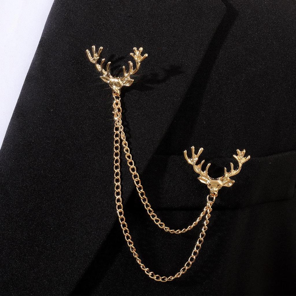 Baroque Rhinestone Pearl Corsage Necklace Brooch - Retro British Court Suit Accessory