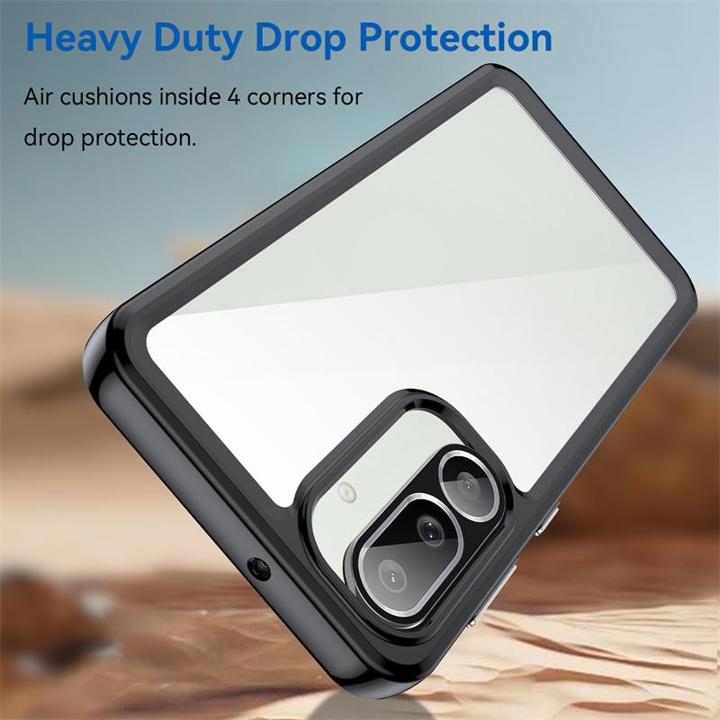 For Samsung Galaxy M56 5G Case Samsung Galaxy M56 Cover Clear PC + Silicone Shockproof Protective Phone Cover Samsung Galaxy M56