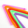 5Pcs Colorful Telescopic Tube Toy Stress Relief Free Transformation Decompression Stretchable Tube Sensory Fidget Toy Kids Adults Gift