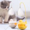 Игрушка для саморазвлечения питомца, Игрушка с вращающимся колесом и шариком с колокольчиком, Интерактивные товары для питомцев для кошек для снятия скуки