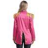 Womens Halloween Medieval Style Outerwear Tassel Shoulder Pads Gold Trim Front Zip Satin Jacket